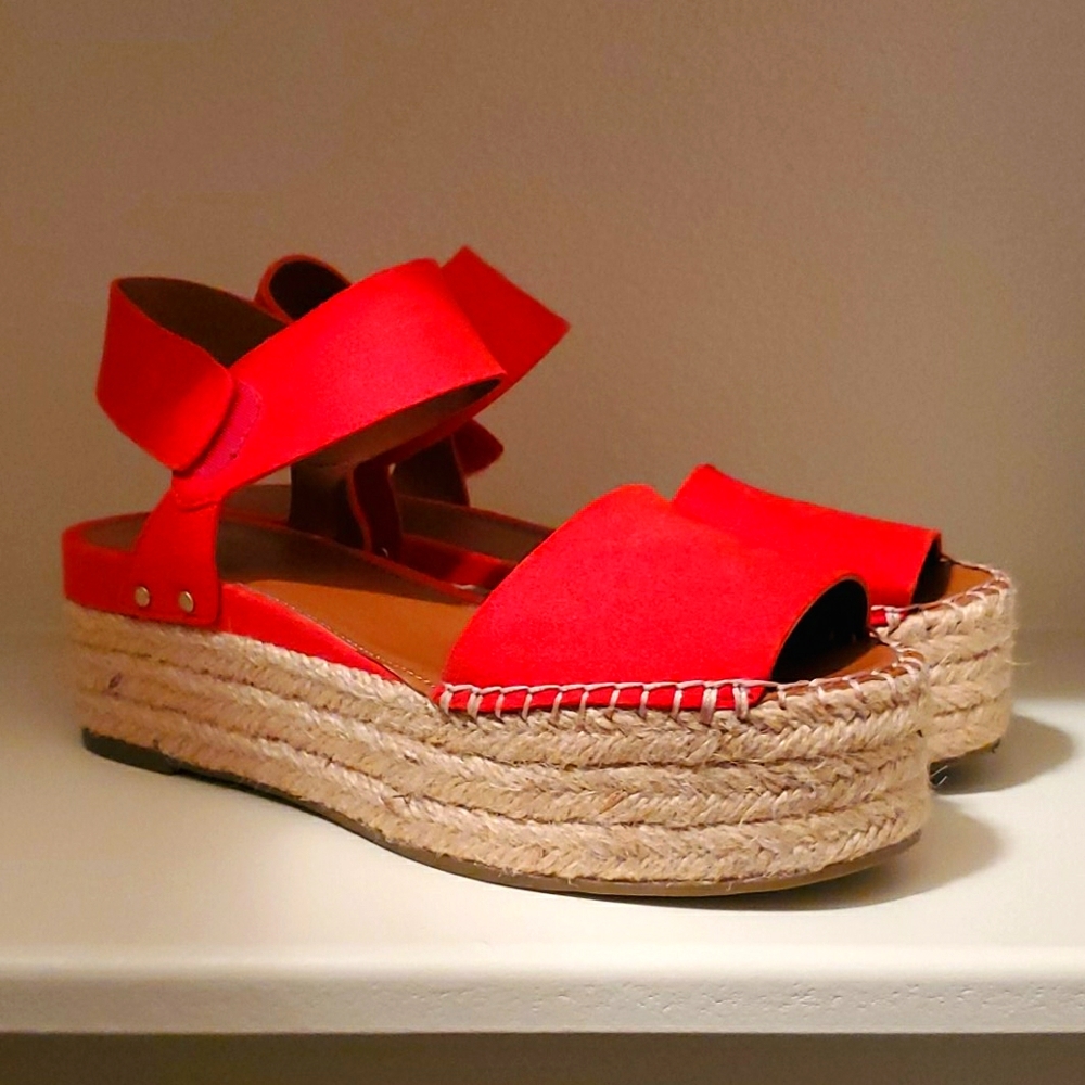 Orange 🍊 Franco Sarto Espadrilles NWOB